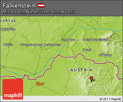 Physical 3D Map of Falkenstein