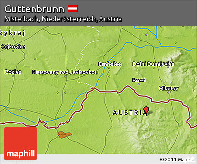 Physical 3D Map of Guttenbrunn