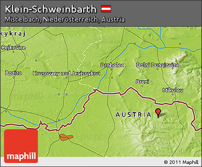 Physical 3D Map of Klein-Schweinbarth