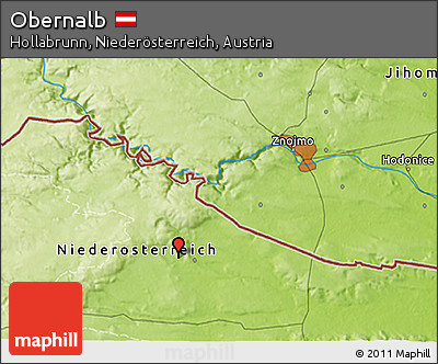 Physical 3D Map of Obernalb