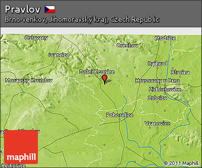 Physical 3D Map of Pravlov