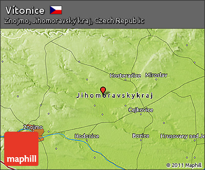 Physical 3D Map of Vítonice