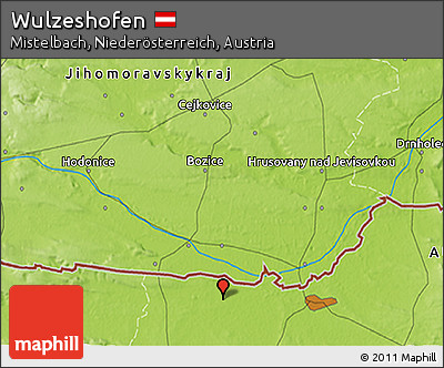 Physical 3D Map of Wulzeshofen