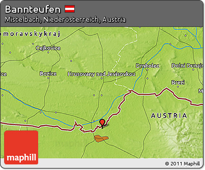 Physical 3D Map of Bannteufen