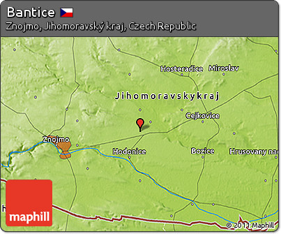 Physical 3D Map of Bantice