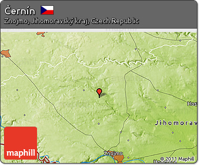 Physical 3D Map of Černín