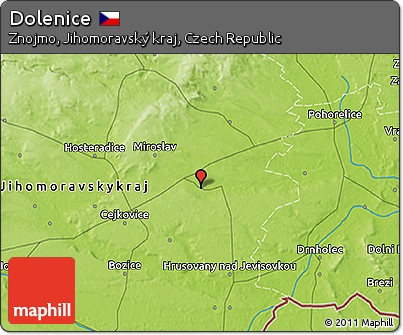 Physical 3D Map of Dolenice