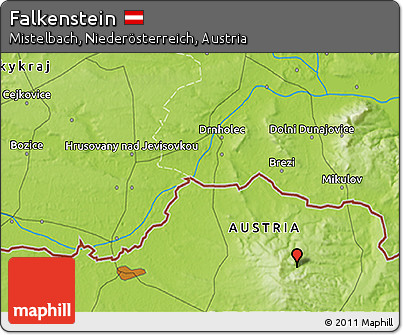 Physical 3D Map of Falkenstein