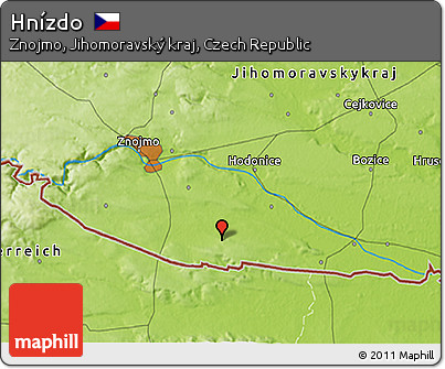 Physical 3D Map of Hnízdo