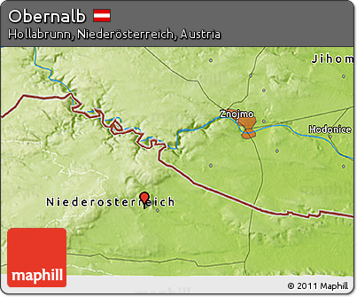 Physical 3D Map of Obernalb