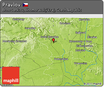 Physical 3D Map of Pravlov