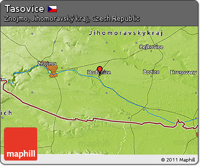 Physical 3D Map of Tasovice