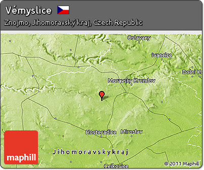 Physical 3D Map of Vémyslice