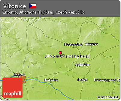 Physical 3D Map of Vítonice