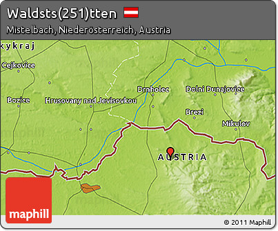 Physical 3D Map of Waldsts(251)tten