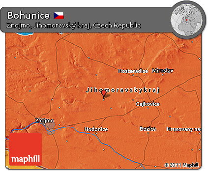 Political 3D Map of Bohunice
