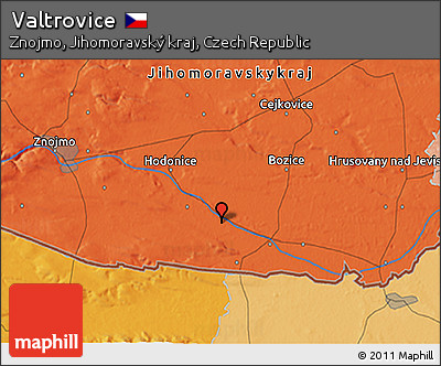 Political 3D Map of Valtrovice