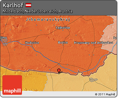 Political 3D Map of Karlhof