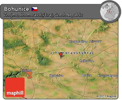 Satellite 3D Map of Bohunice