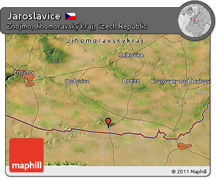 Satellite 3D Map of Jaroslavice