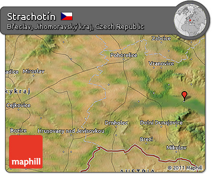 Satellite 3D Map of Strachotín