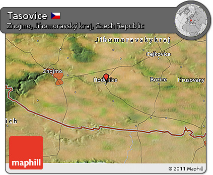 Satellite 3D Map of Tasovice