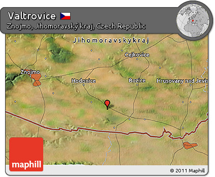 Satellite 3D Map of Valtrovice