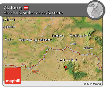 Satellite 3D Map of Zlabern