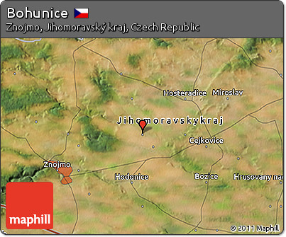 Satellite 3D Map of Bohunice