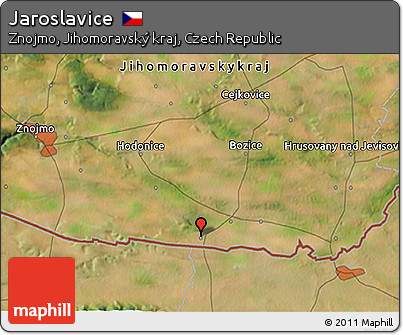 Satellite 3D Map of Jaroslavice