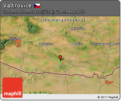 Satellite 3D Map of Valtrovice