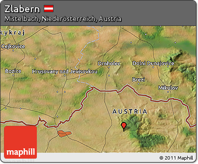 Satellite 3D Map of Zlabern