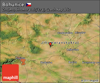 Satellite 3D Map of Bohunice