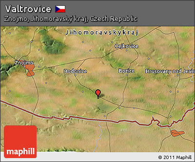 Satellite 3D Map of Valtrovice