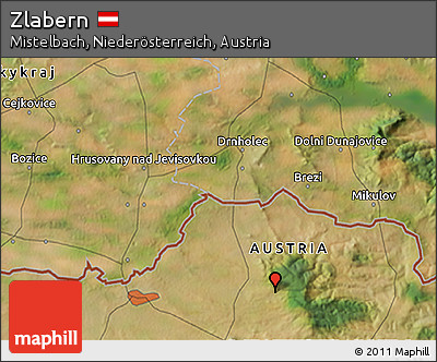 Satellite 3D Map of Zlabern