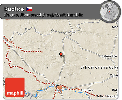 Shaded Relief 3D Map of Rudlice