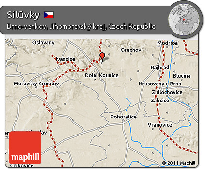 Shaded Relief 3D Map of Silŭvky