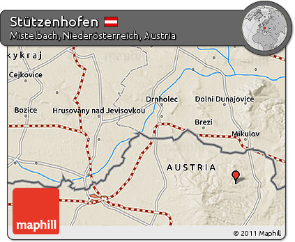 Shaded Relief 3D Map of Stützenhofen