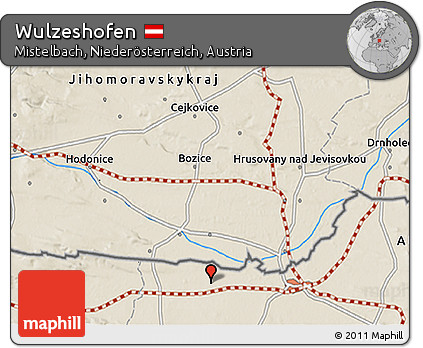 Shaded Relief 3D Map of Wulzeshofen