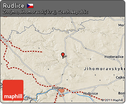 Shaded Relief 3D Map of Rudlice