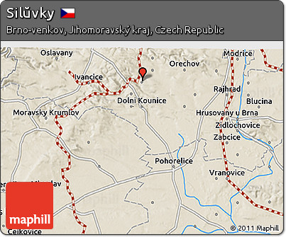 Shaded Relief 3D Map of Silŭvky