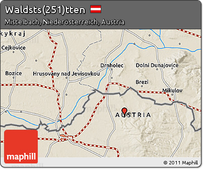 Shaded Relief 3D Map of Waldsts(251)tten
