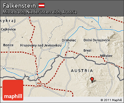 Shaded Relief 3D Map of Falkenstein