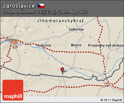 Shaded Relief 3D Map of Jaroslavice