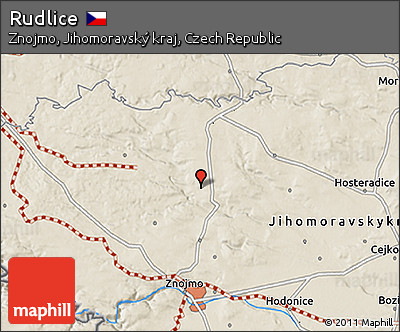 Shaded Relief 3D Map of Rudlice