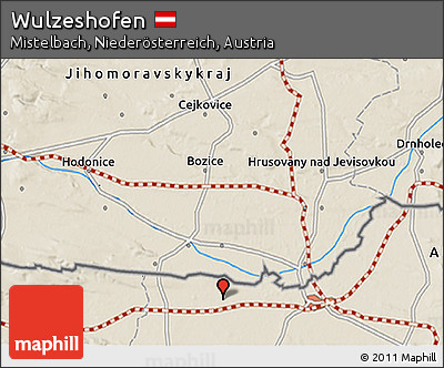 Shaded Relief 3D Map of Wulzeshofen