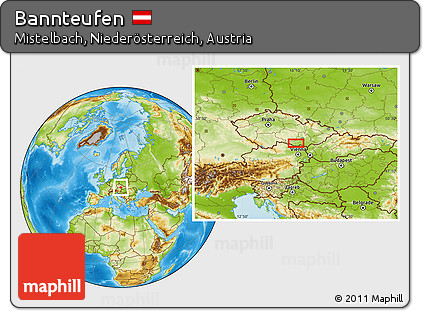 Physical Location Map of Bannteufen