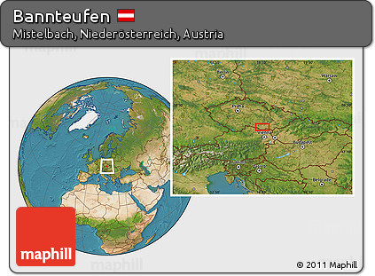 Satellite Location Map of Bannteufen
