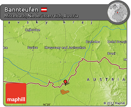 Physical Map of Bannteufen