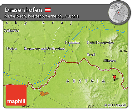 Physical Map of Drasenhofen